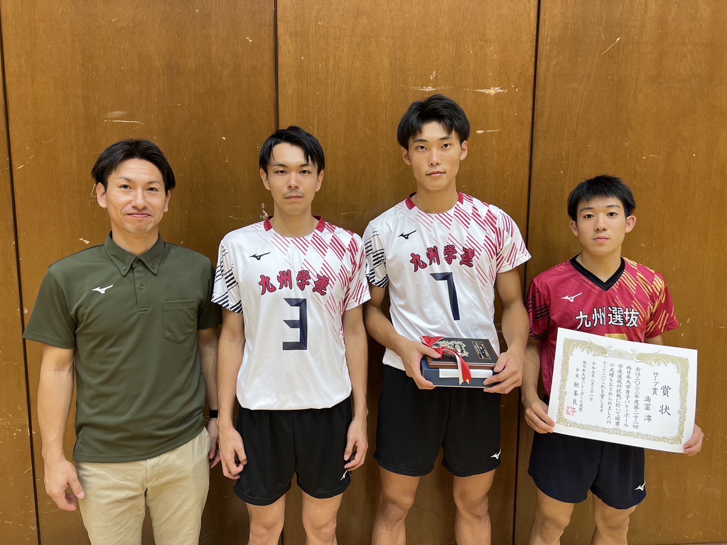 【男子バレーボール部】九州学連選抜メンバーに選出！学連選抜対抗戦へ出場！：サムネイル画像